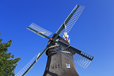 Norderney: DIE Thalassoinsel. Die Windmühle Selden Rüst, ist die einzige Windmühle auf den Ostfriesischen Inseln.