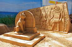 Sandskulpturen Travemünde 2022 - Reise um die Welt. Ägyptische Künste - © Anatolijs Kirillov (Afrika)