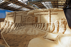 Sandskulpturen Travemünde 2022 - Reise um die Welt. Taj Mahal - © Andreas Viski (Asien)