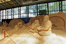 Sandskulpturen Travemünde 2022 - Reise um die Welt. Leben in Australien - © Konstantin Evdokimov (Australien u. Neuseeland)