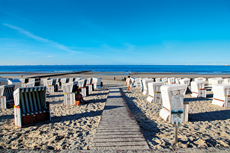 Wangerooge<br />Hier warten jede Menge Strandkörbe auf alle Erholungs-, Strand-, Meer- und Sonnensüchtige.